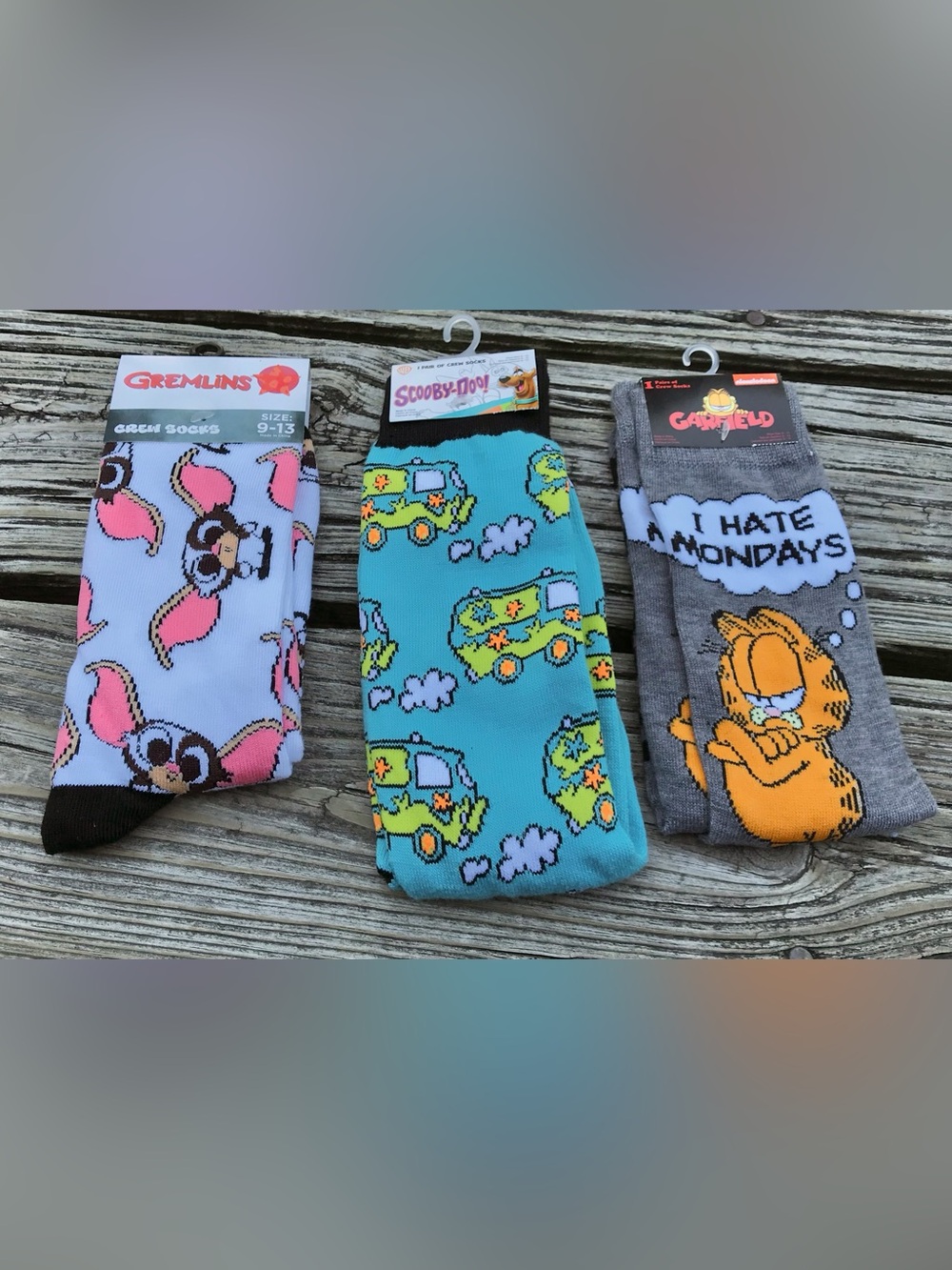 NEW Ladies OS 80’s Character Theme Licensed Cartoon Scooby Doo Gremlins Socks